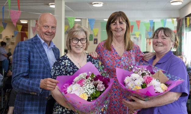 Dedicated “heroines” Ellen and Cindy honoured for 90 years of care in Wrexham