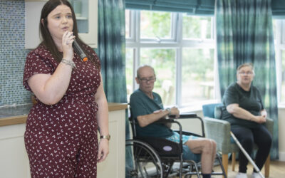 Opera singer brings tears of joy to Wrexham care home residents