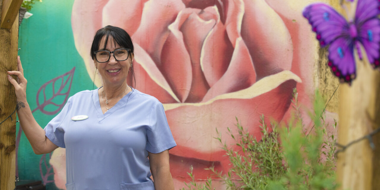 Chatty Julie lost for words after being shortlisted for care award