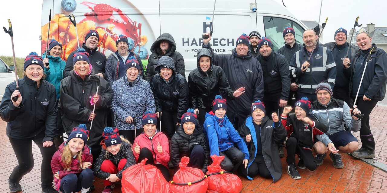 Hero pupils brave storms to save Pwllheli beach from litter blight