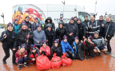 Hero pupils brave storms to save Pwllheli beach from litter blight
