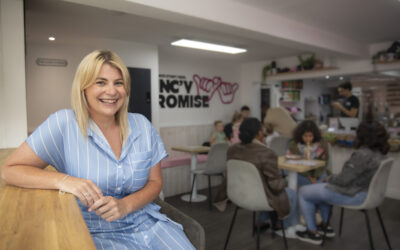 Inspirational Sian in line for award after swapping law for care