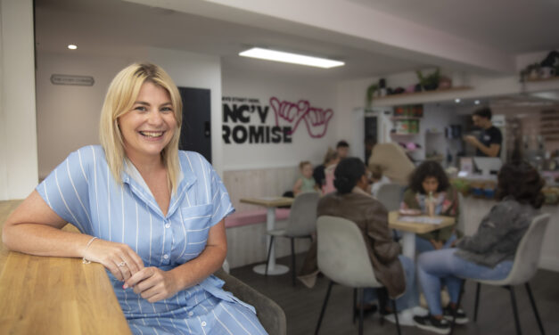 Inspirational Sian in line for award after swapping law for care