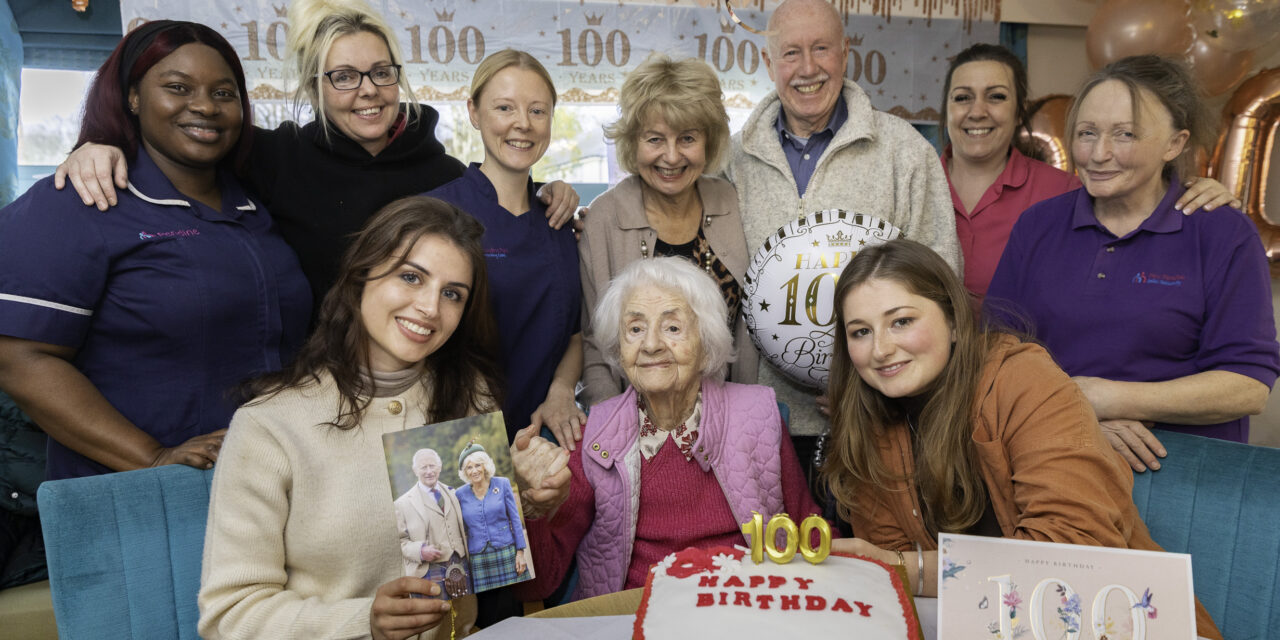 Top secret WWII secretary marks 100th birthday with party at North Wales care home