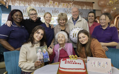 Top secret WWII secretary marks 100th birthday with party at North Wales care home