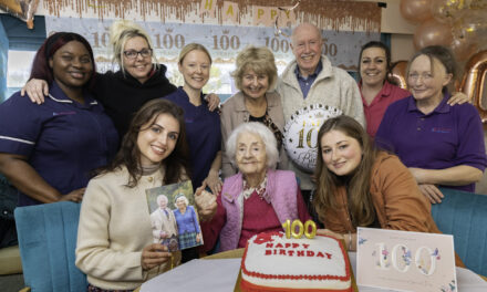 Top secret WWII secretary marks 100th birthday with party at North Wales care home