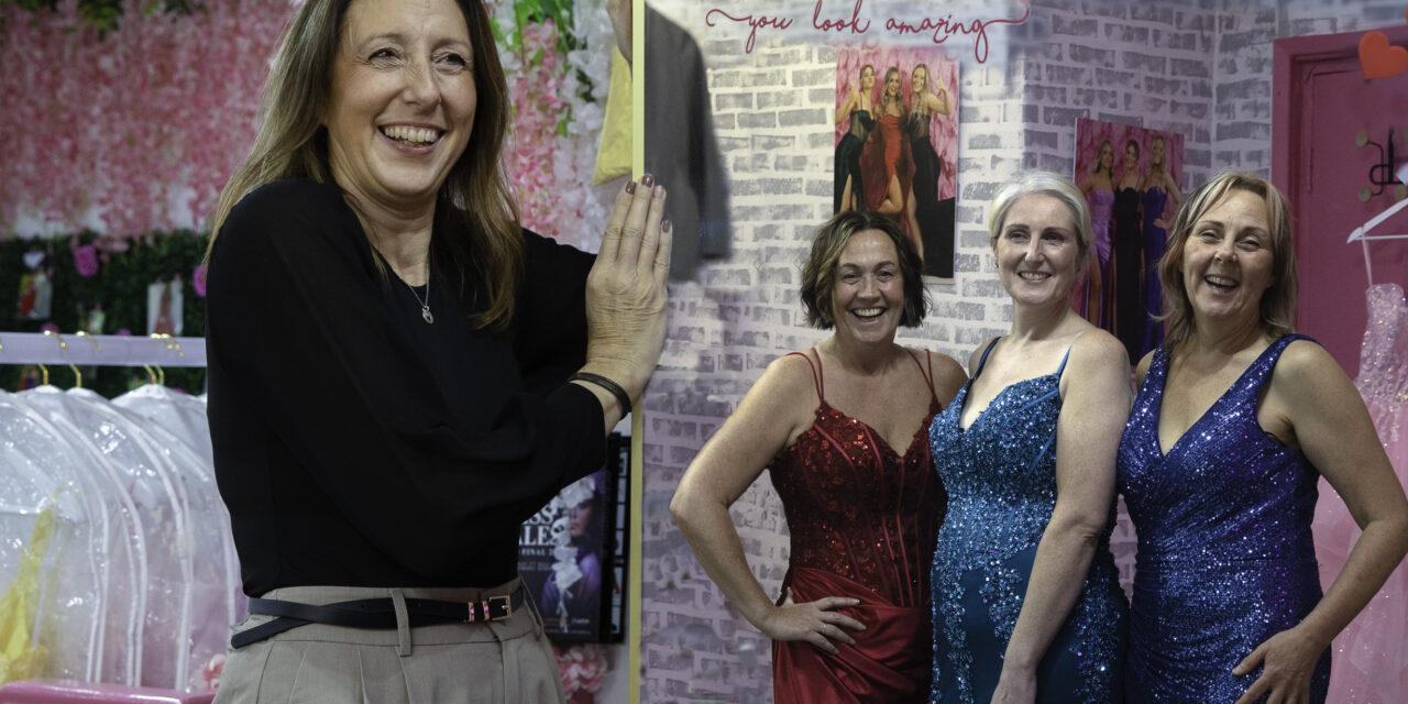 Brave mum battling cancer steps onto catwalk to add glitz and glamour to charity fashion show