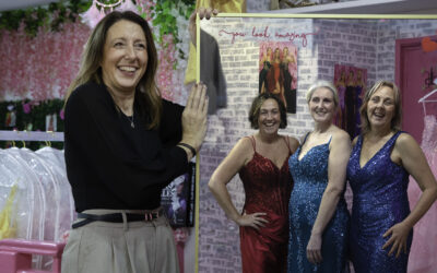 Brave mum battling cancer steps onto catwalk to add glitz and glamour to charity fashion show