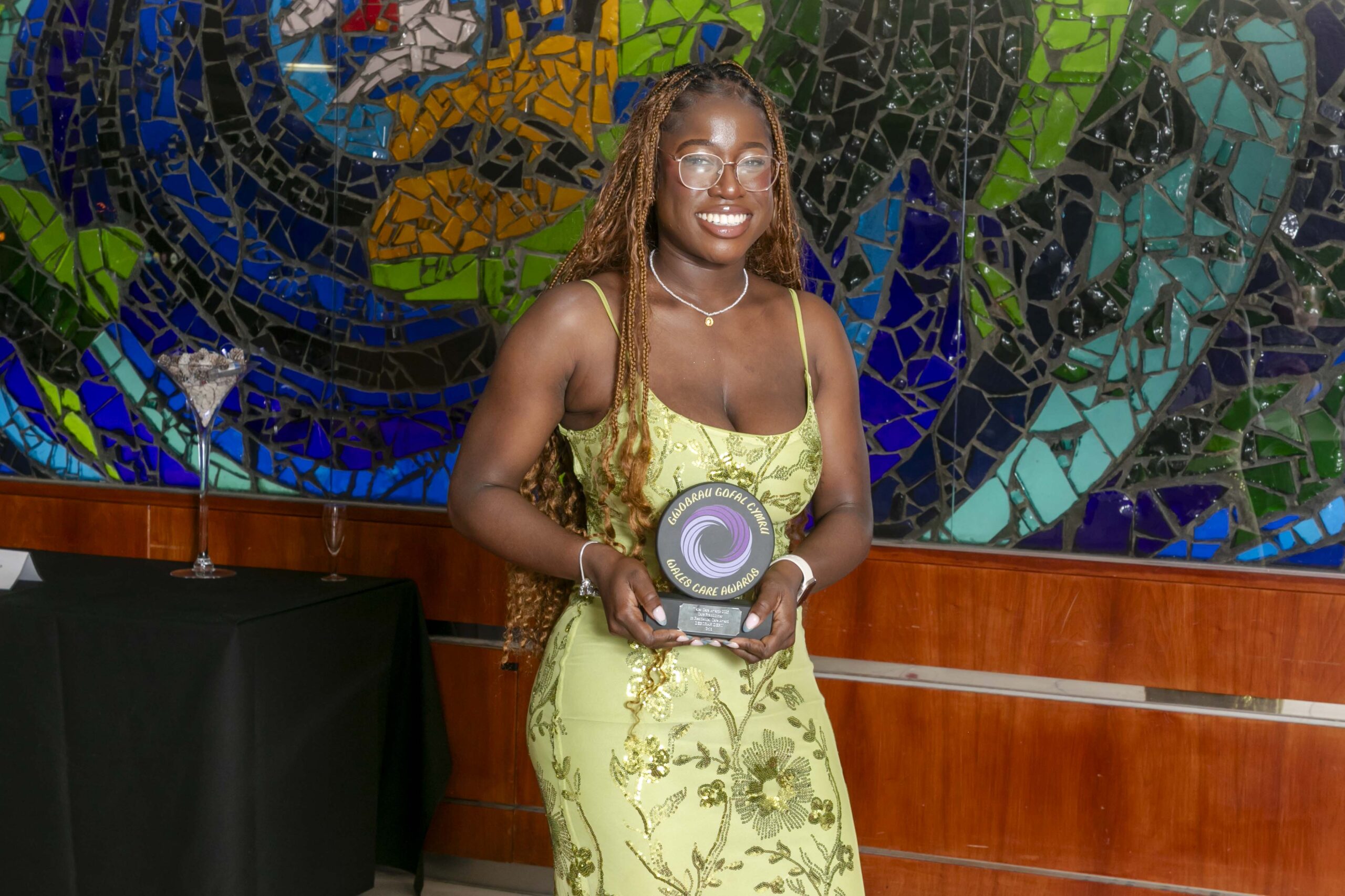 Brilliant Swansea care worker who started uni at 16 scoops top award