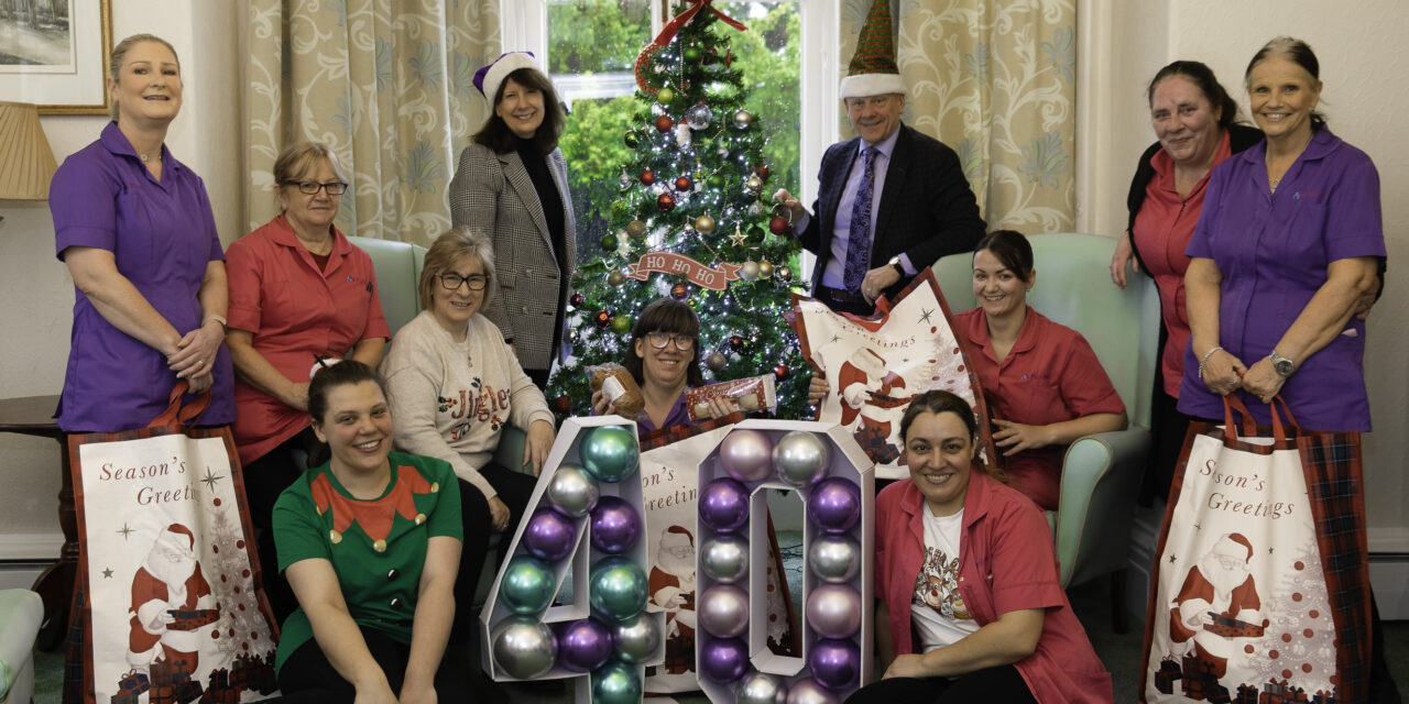 “Inspirational” couple mark 40 years with hampers for 800 care heroes