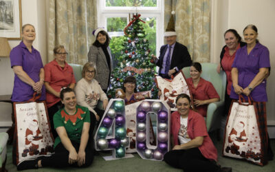 “Inspirational” couple mark 40 years with hampers for 800 care heroes