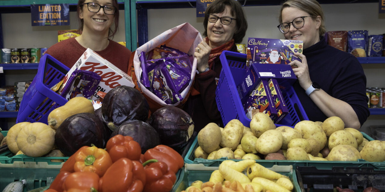 Donation with a difference for busy food bank in Wales’s most deprived area