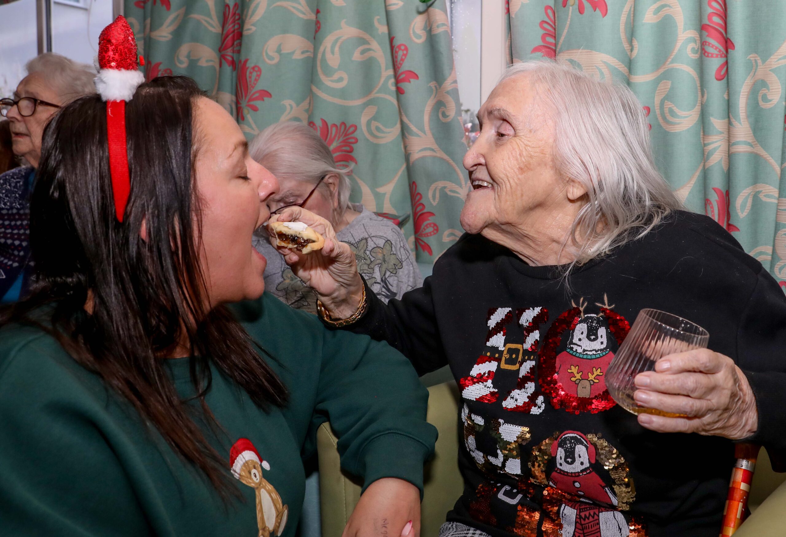 Care home founders celebrate 40 years by treating hundreds of Caernarfon staff to festive hampers