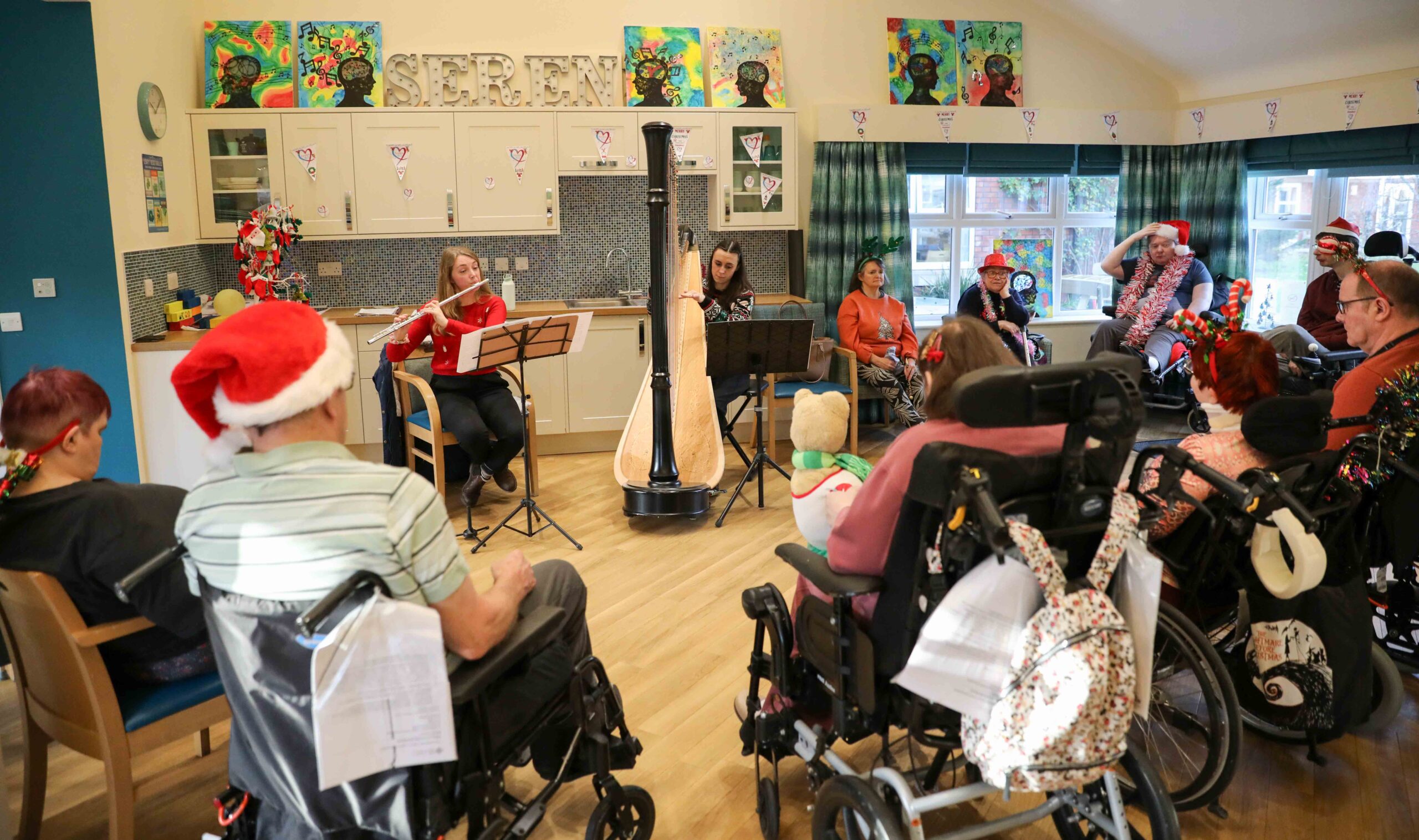 Musical magic as NEW Sinfonia duo bring festive cheer to Wrexham care homes