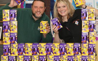 Chocs away! Sweet boost for Ludlow charity as firm donates 50 Easter eggs