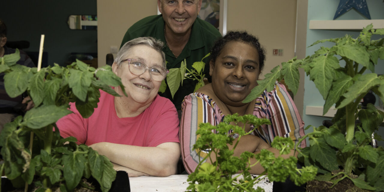 Green-fingered care homes residents count down to first home-grown potato harvest
