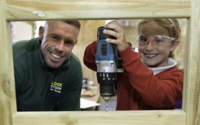 School pupils build their own outdoor classroom after £200 donation