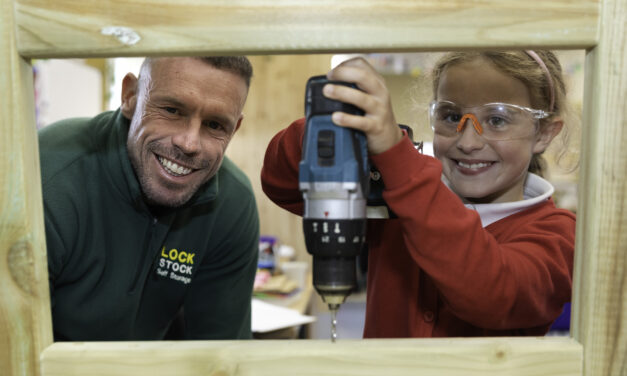 School pupils build their own outdoor classroom after £200 donation