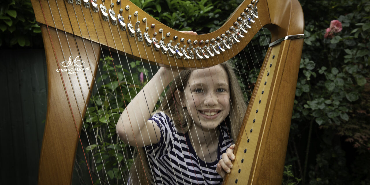 Young harpist stars as new music cooperative celebrates landmark first year in Conwy