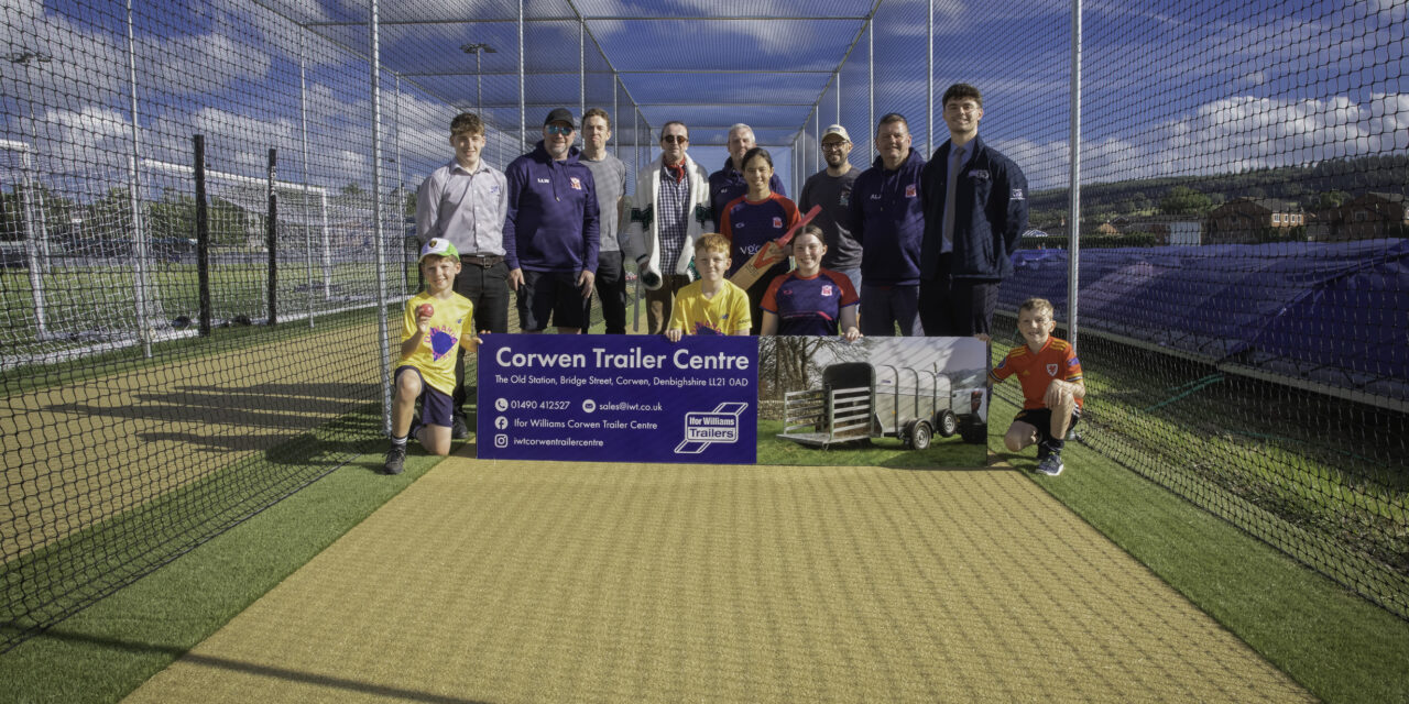 It’s a net gain as £5,000 donation helps future cricket stars in Denbighshire