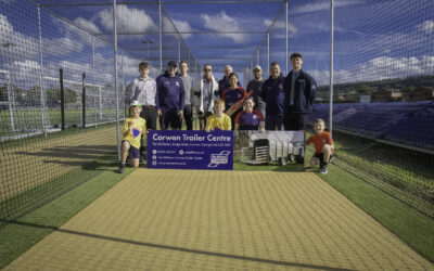 It’s a net gain as £5,000 donation helps future cricket stars in Denbighshire