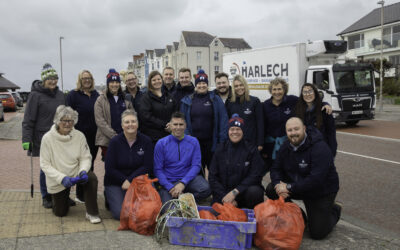 Beach clean uncovers bottles, fishing line, dog poo – and a pair of pants